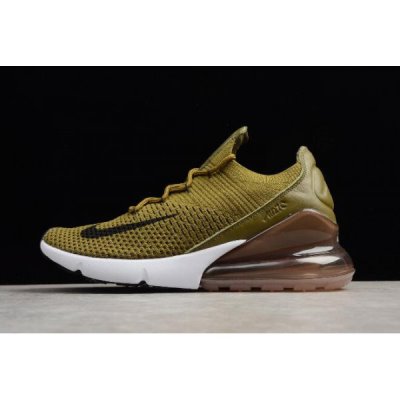 Nike Erkek Air Max 270 Flyknit Zeytin Yeşili / Yeşil / Siyah / Kahve Koşu Ayakkabısı Türkiye - 8BR8X